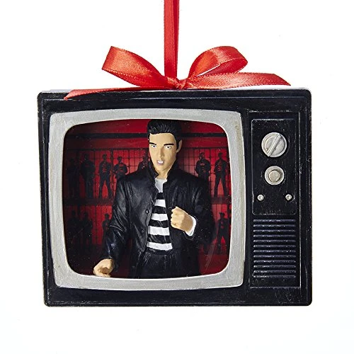 Kurt Adler Elvis Jailhouse Rock TV - Ornament 1 Kurt Adler Elvis Jailhouse Rock TV - Ornament