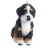 Kurt Adler Furry Dog Ornament - Bernese Mountain Dog