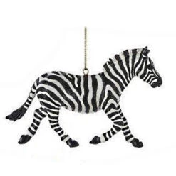 Kurt Adler Safari Animal Ornament - Zebra