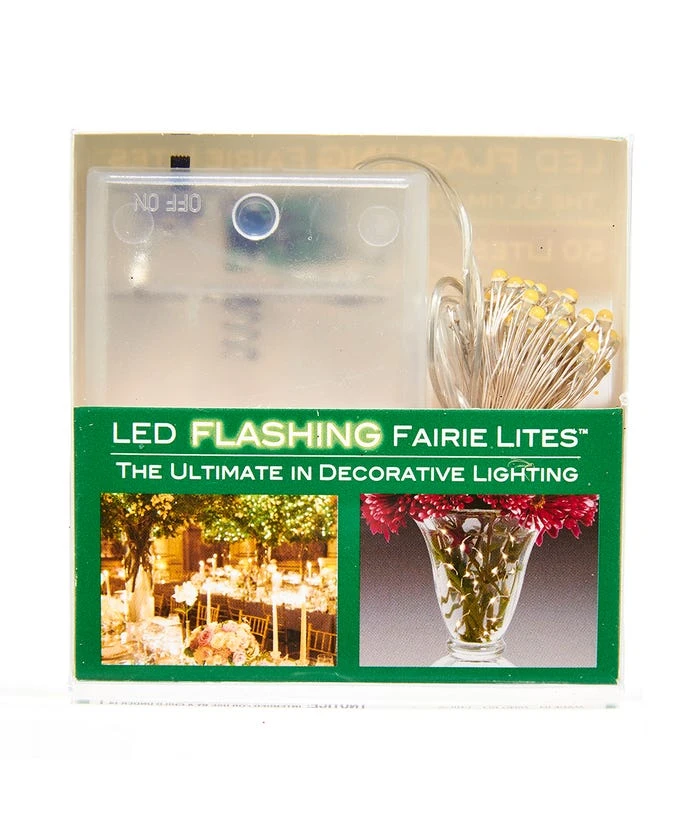 Kurt Adler Battery-Operated 50-Light LED Fairy Flashing Light Set - Cool White 2 Kurt Adler Battery-Operated 50-Light LED Fairy Flashing Light Set - Cool White - Image 2