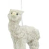 Kurt Adler Alpaca Hanging Ornament - Gray