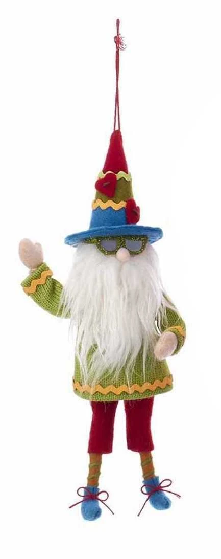 Kurt Adler Gnome Wearing Sunglasses Ornament - Green 1 Kurt Adler Gnome Wearing Sunglasses Ornament - Green