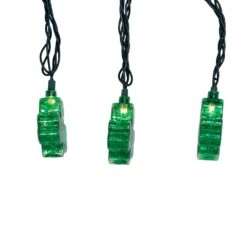 Kurt Adler UL 10-Light Shamrock Light Set With Green Wire -Festive Ornaments Deals nxvsfetxcf4znoy8gpij