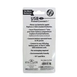 Kurt Adler USB PowerConnect+ 2 AAA Converter -Festive Ornaments Deals obdxrq1drem6a1s7i43t