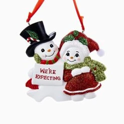 Kurt Adler Snow We're Expecting Family Ornament -Festive Ornaments Deals oco9t16ttfxnmoidfumz