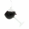 Kurt Adler Glass Wine Glass Ornament - Cabernet