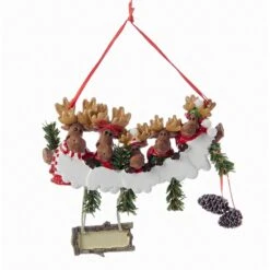 Kurt Adler Moose Ornament For Personalization - Family Of 5
