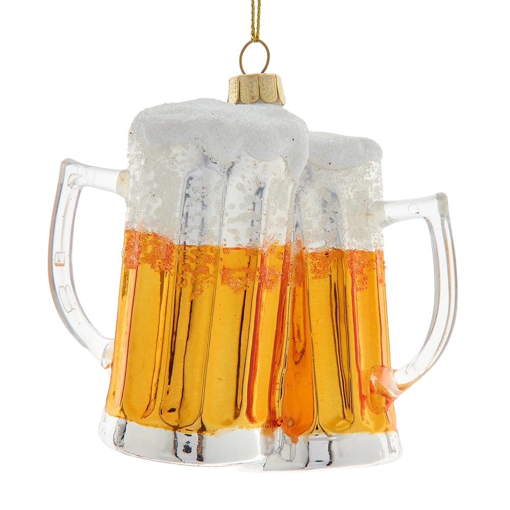 Kurt Adler Cheers - Glass Beer Mug Ornament 1 Kurt Adler Cheers - Glass Beer Mug Ornament