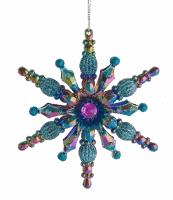 Kurt Adler Peacock Snowflake Ornament- 8 Kurt Adler Peacock Snowflake Ornament- -Festive Ornaments Deals oyk0zvempfynapceu2kh