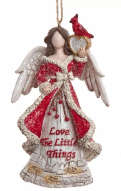 Kurt Adler Birch Berries Faceless Angel Ornament - Love The Little Things