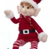 Kurt Adler Fabric 15 Inch Elf Ornament - Boy