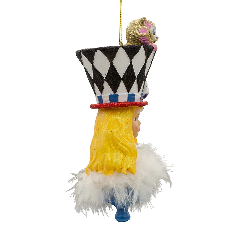 Kurt Adler Alice In Wonderland Hat Ornament - Alice 2 Kurt Adler Alice In Wonderland Hat Ornament - Alice - Image 2
