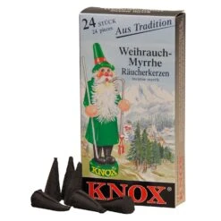 Kurt Adler Knox German Scented Incense Cones (Pack Of 24) - Myrrh