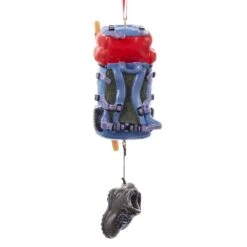Kurt Adler Hiking Backpack With Shoes Dangle Ornament
