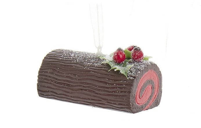 Kurt Adler Yule Log Cake Ornament - 3 Kurt Adler Yule Log Cake Ornament - - Image 3