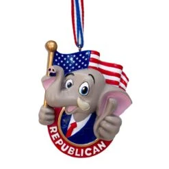 Kurt Adler Patriotic Republican Ornament
