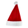 Kurt Adler Sequined Plush Santa Hat With White Cuff