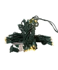 Kurt Adler 50-Light 5mm Warm White Twinkle LED Green Wire Light Set -Festive Ornaments Deals pqmaz45drbjur9rmtiqy