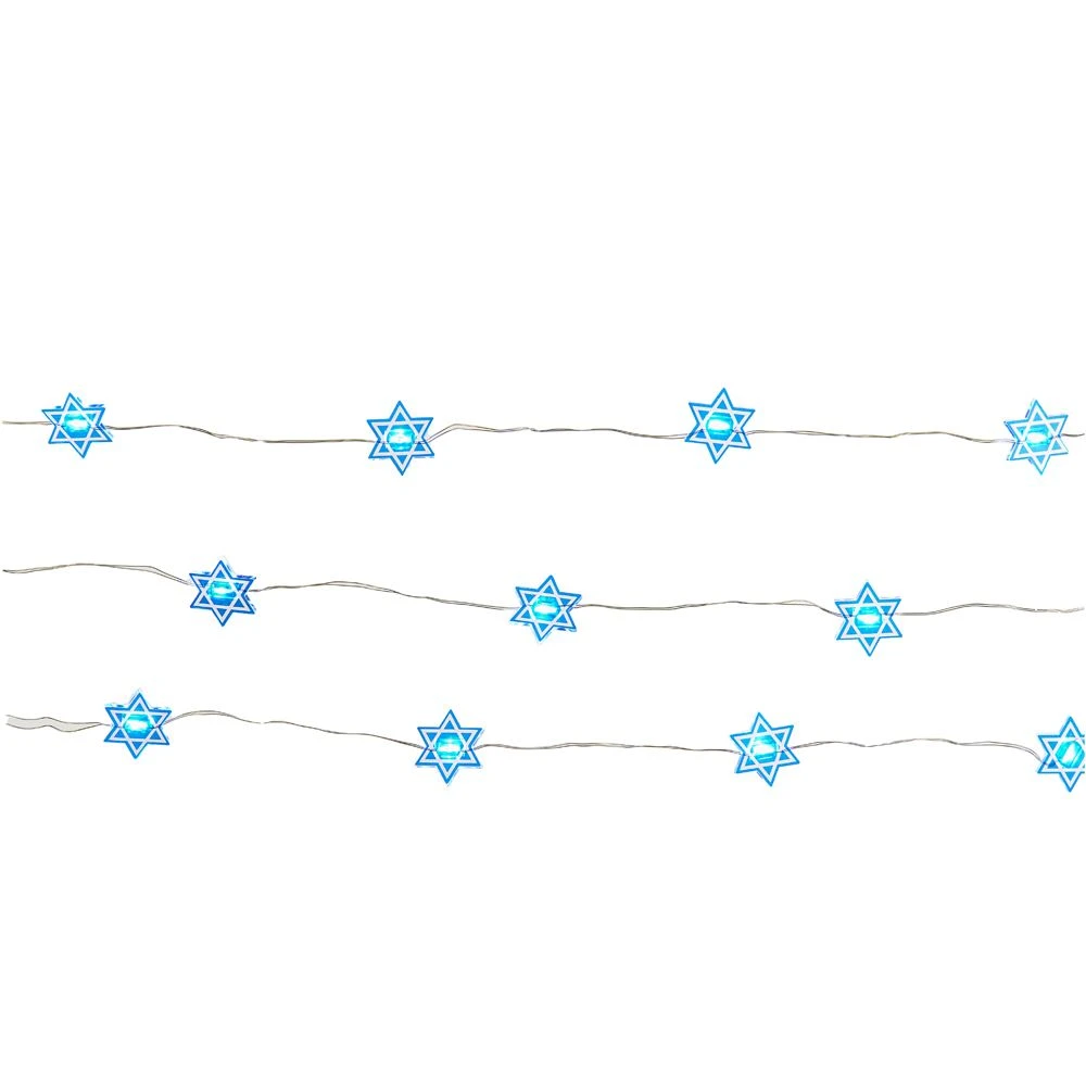 Kurt Adler Battery-Operated Hanukkah LED Fairy Light - Dreidel 6 Kurt Adler Battery-Operated Hanukkah LED Fairy Light - Dreidel - Image 6