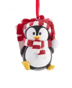 Kurt Adler Penguin With Hat And Scarf Ornament - Present