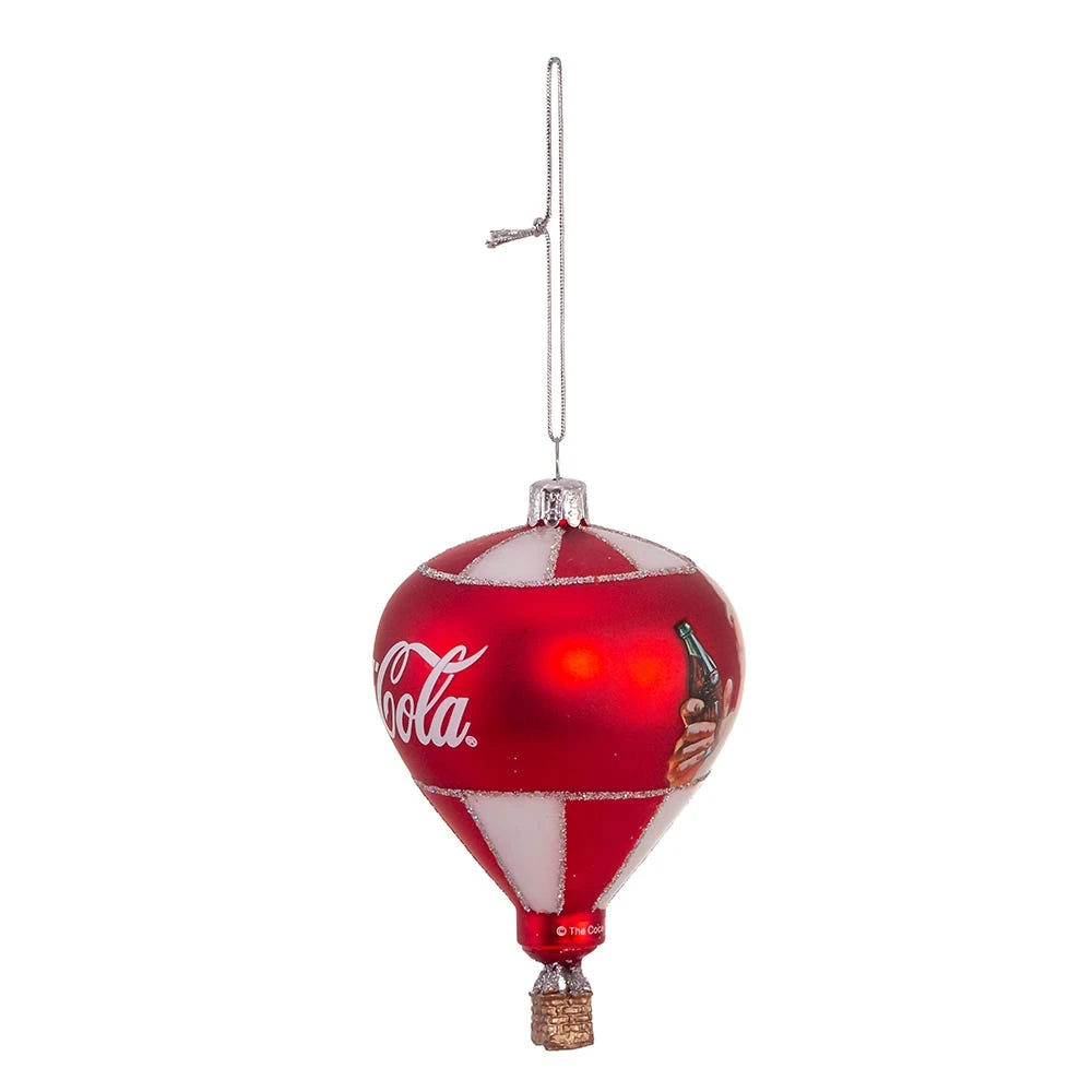 Kurt Adler Coca-Cola Glass Hot Air Balloon Ornament 8 Kurt Adler Coca-Cola Glass Hot Air Balloon Ornament - Image 8