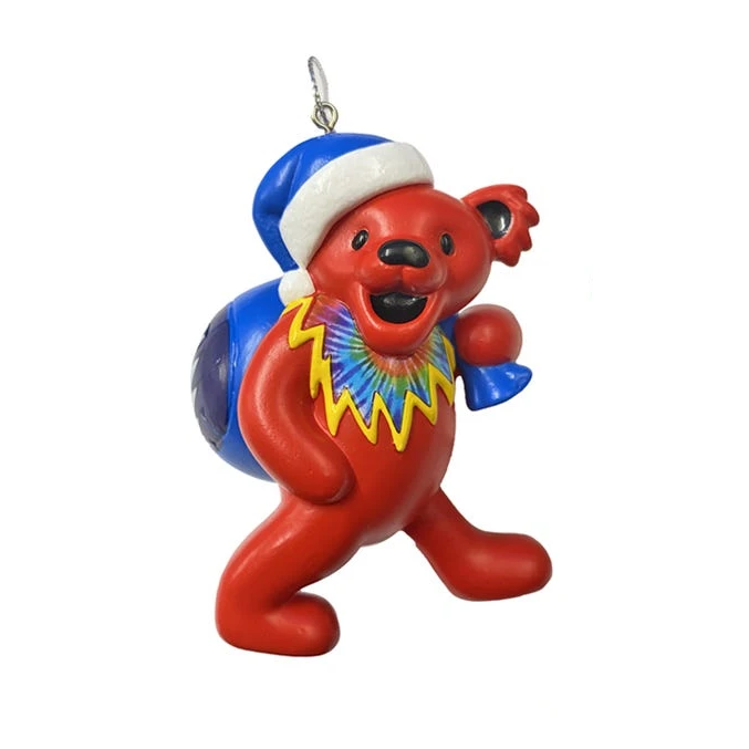 Kurt Adler Grateful Dead Bear With Toy Bag Ornament - 4 Kurt Adler Grateful Dead Bear With Toy Bag Ornament - - Image 4