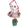 Kurt Adler Beach Chair With Sandals Ornament