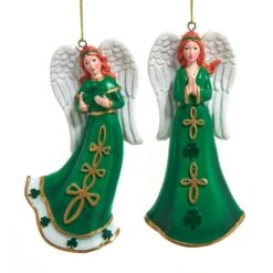 Kurt Adler Irish Angel Ornament -