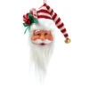 Kurt Adler Santa Head With Red And White Hat Ornament