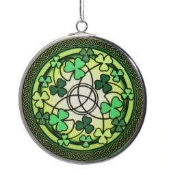 Kurt Adler Shamrock Stained Glass Ornament - -Festive Ornaments Deals qcw6evehnz64iswky8w5