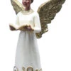 Kurt Adler African American Ivory And Gold Angel Ornaments -