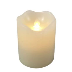 Kurt Adler Battery-Operated Flicker Flame White LED Candle