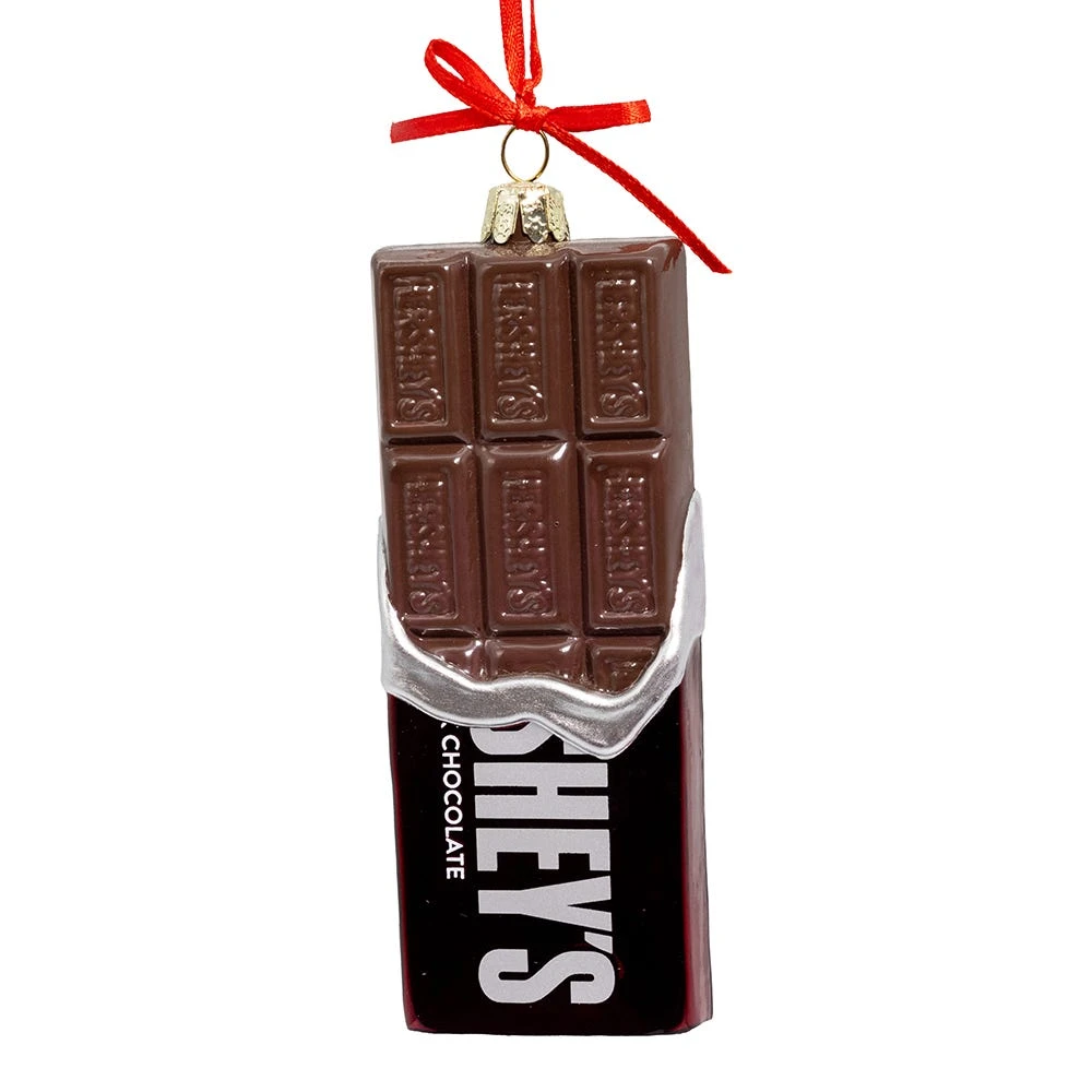 Kurt Adler Hershey's Glass Chocolate Bar Ornament 2 Kurt Adler Hershey's Glass Chocolate Bar Ornament - Image 2