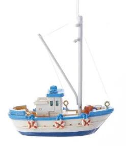 Kurt Adler Fishing Vessel Ornament - Style 2