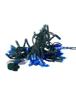Kurt Adler 50-Light 5mm Blue LED Green Wire Light Set -Festive Ornaments Deals r2yeoi3xwpnnsdhsxfmt