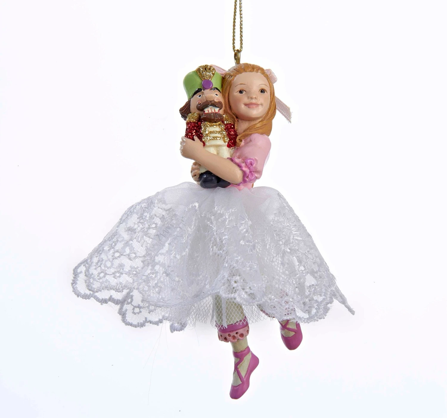 Kurt Adler Resin Clara Girl Ornament - 5" 1 Kurt Adler Resin Clara Girl Ornament - 5"