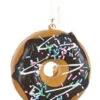 Kurt Adler Foam Donut Ornament - Chocolate With Squiggles