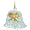 Kurt Adler Spunglass Ornament - Gold Wedding Bells