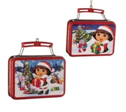 Kurt Adler Dora The Explorer Mini Lunch Box Ornament