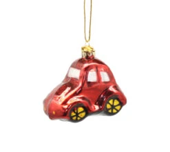 Kurt Adler 3 Inch Boxed Glass Ornament - Red Car