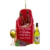 Kurt Adler Wine Bag Ornament -