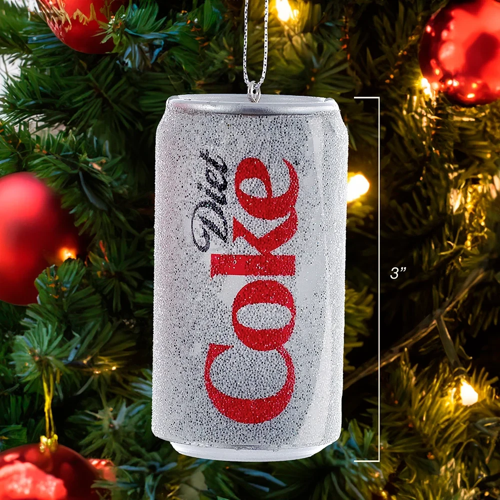 Kurt Adler 3" Frosty Diet Coke Can Ornament 2 Kurt Adler 3" Frosty Diet Coke Can Ornament - Image 2