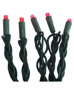Kurt Adler 100-Light 5mm Red LED Green Wire Light Set -Festive Ornaments Deals roczeyrbfuo5ptxwpxcs