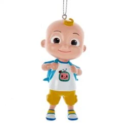 Kurt Adler Cocomelon JJ With White Shirt Ornament