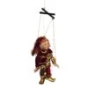 Kurt Adler Jacqueline Kent Mini Marionette Ornament - Red And Gold