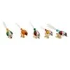 Kurt Adler Colorful Glass Bird Clip-On Ornaments - 5 Piece Set