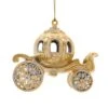 Kurt Adler Metallic Gold Carriage Ornament