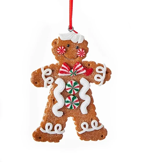 Kurt Adler Gingerbread Ornament - 1 Kurt Adler Gingerbread Ornament -