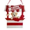 Kurt Adler Dog Kisses - Kissing Booth Ornament - Yellow Lab