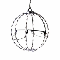 Kurt Adler Cool White LED Foldable Metal Sphere